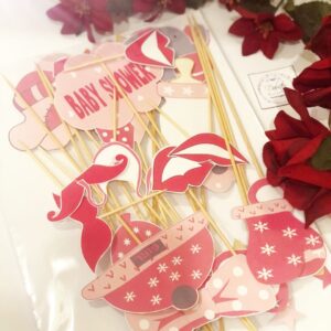 Baby Shower Pink Props Set