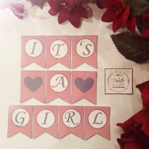 Its a Girl Backdrop Banner