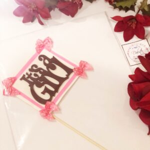 Its a Girl Cake topper