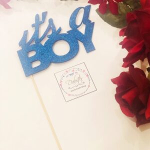 Welcome Baby Its a Boy Cake Topper