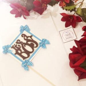 Welcome Baby Its a Boy Cake Topper