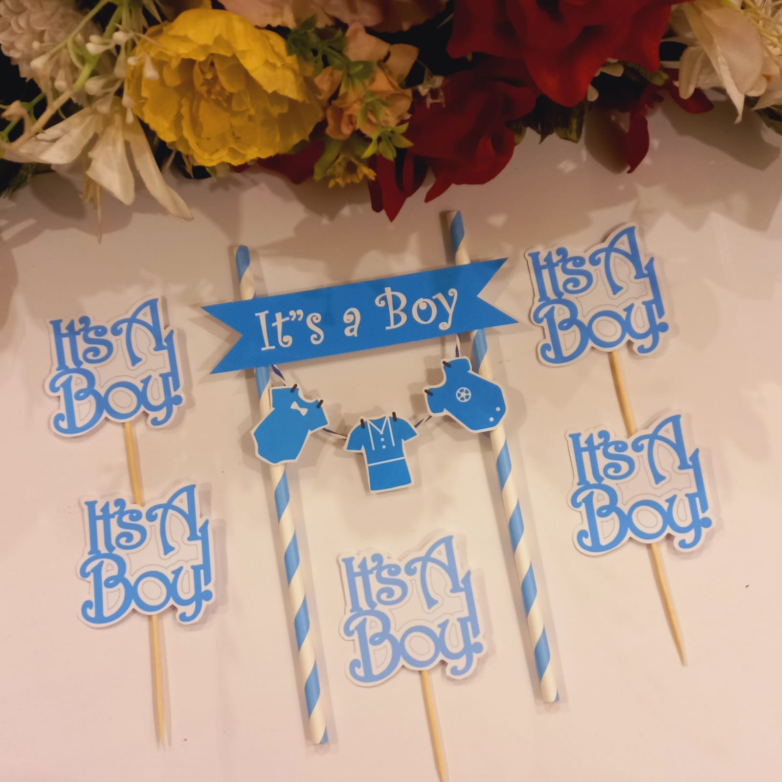 Welcome Baby Its a girl Cup Cake Toppers