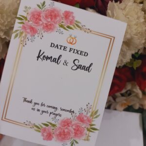 Date Fixed Favor Cards / Wedding Favor Cards