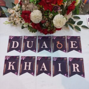 FLoral Dua-e-Khair Backdrop Banner/ Wedding Banners
